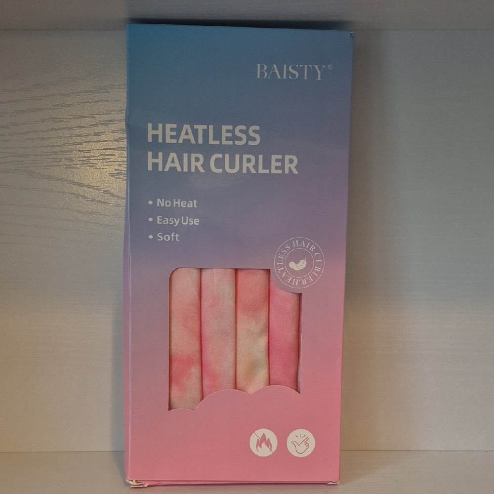 Pink Heatless Hair Curler